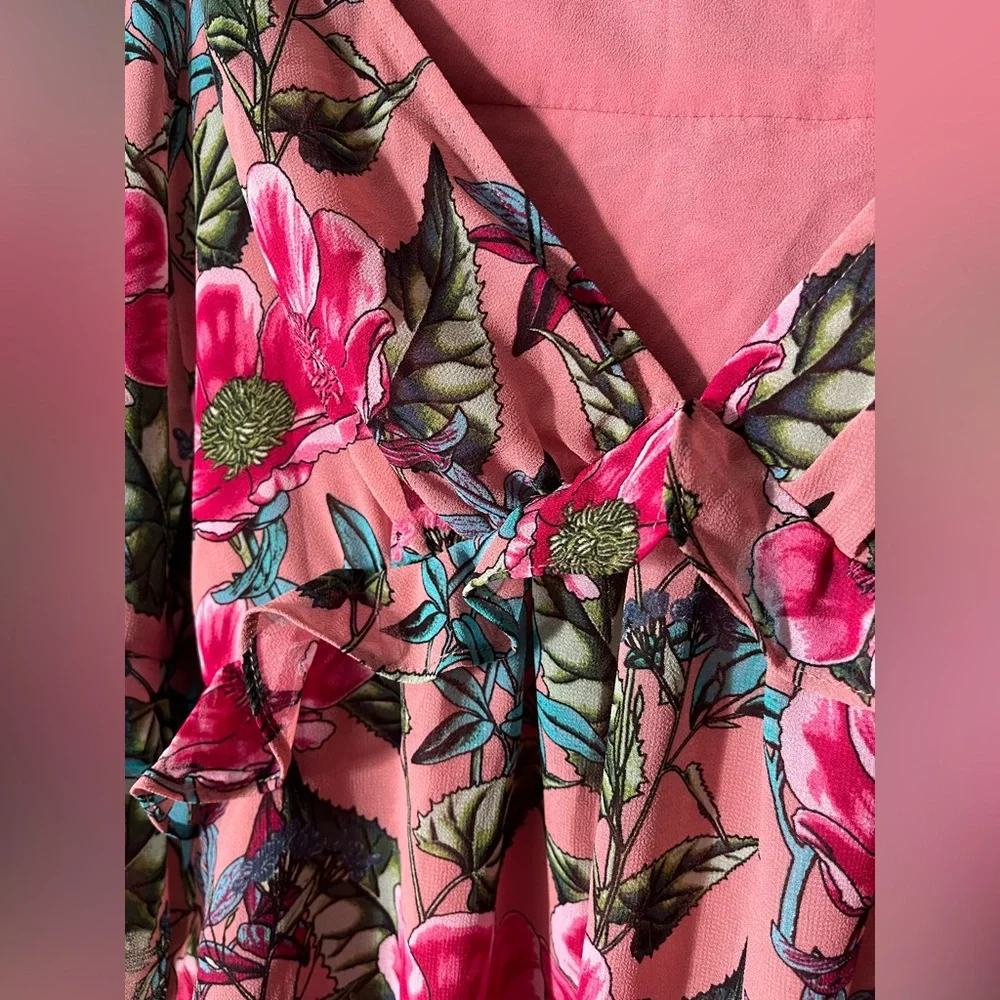 For Love & Lemons Churro Mini Dress Pink Flamenco Small - Picture 7 of 12